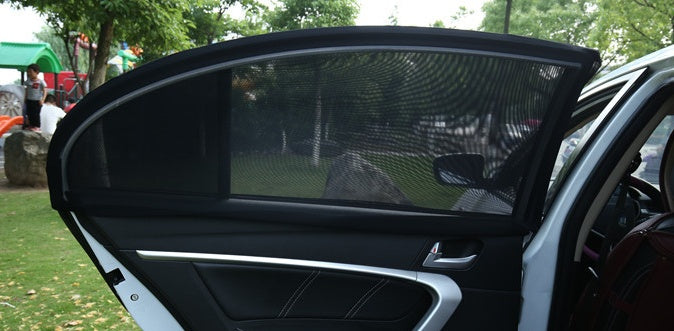 Auto-Sonnenschutz für Seitenfenster - UV-Schutz, Mückenschutz und Staubschutz
