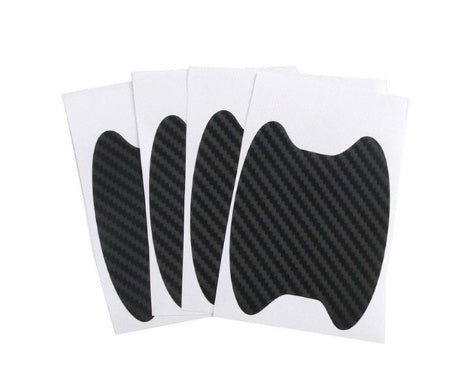4er-Set Türaufkleber Carbon-Optik Kratzfest Auto-Türgriff-Schutzfolie