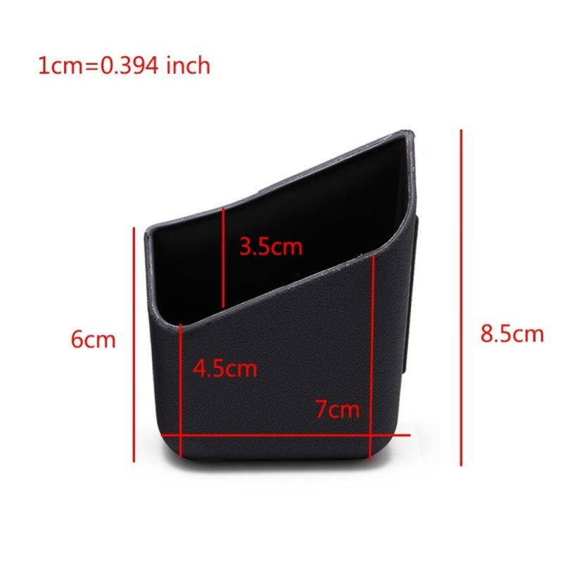 2 Stück Universal Auto-Zubehör Brillen Aufbewahrungsbox Halter Schwarz