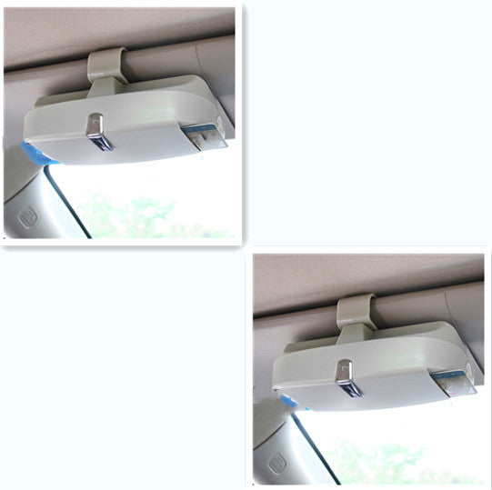 Auto-Brillenetui für Sonnenblende - Brillenhalter Clip