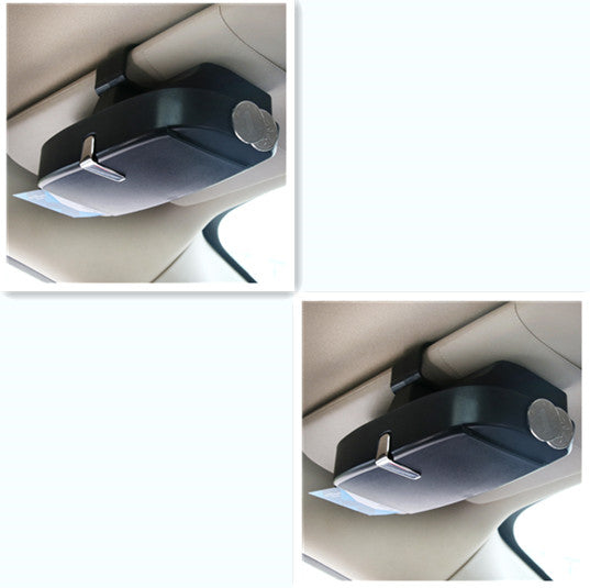 Auto-Brillenetui für Sonnenblende - Brillenhalter Clip