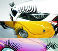 Scheinwerfer-Wimpern Aufkleber für Auto - Falsche Wimpern Sticker (2er Pack)