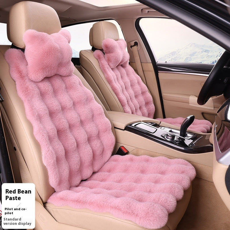 Bubble-Samt Winter Auto-Sitzkissen – Verdickter, warmer, plüschiger Universal-Sitzbezug