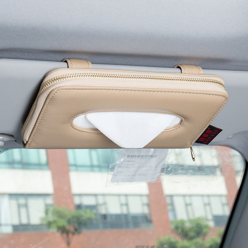 Sonnenblende Rücksitz Hängend Auto-Innenraum Taschentuchbox Taschentuch-Abdeckung