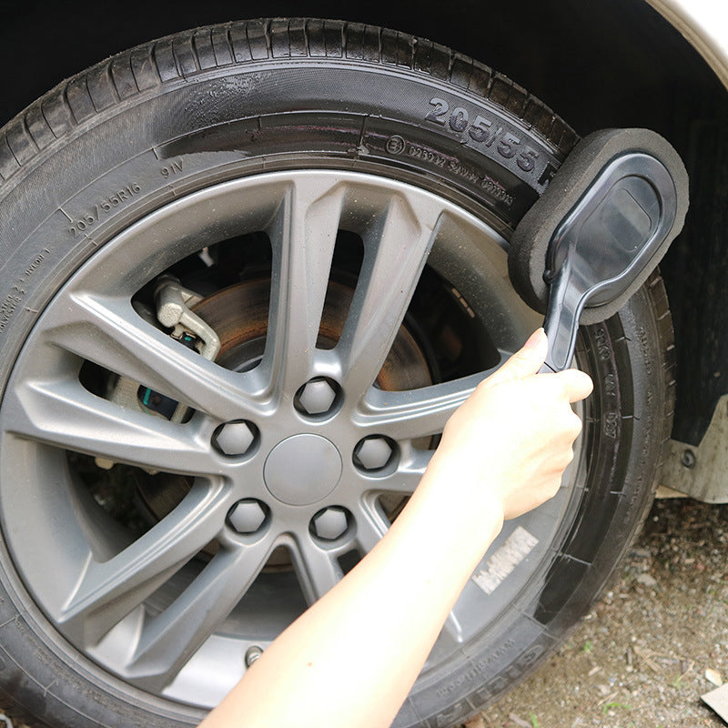 Autoreifenwachs-Schwammbürste mit langem Griff