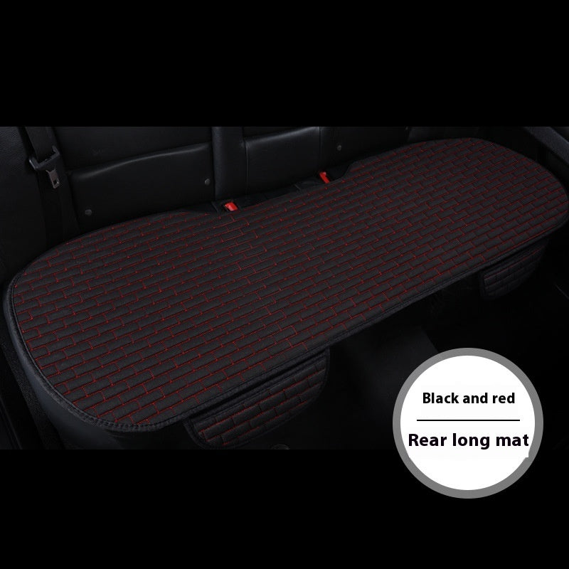 Leinen Auto-Sitzkissen Dreiteiliges Sitzschutz-Pad