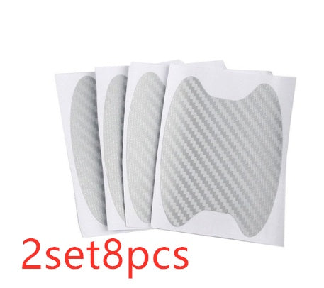 4er-Set Türaufkleber Carbon-Optik Kratzfest Auto-Türgriff-Schutzfolie