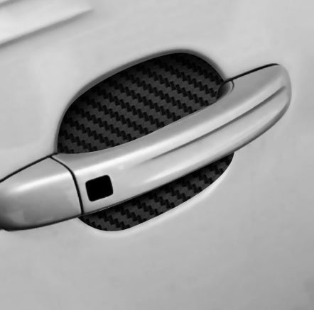 4er-Set Türaufkleber Carbon-Optik Kratzfest Auto-Türgriff-Schutzfolie