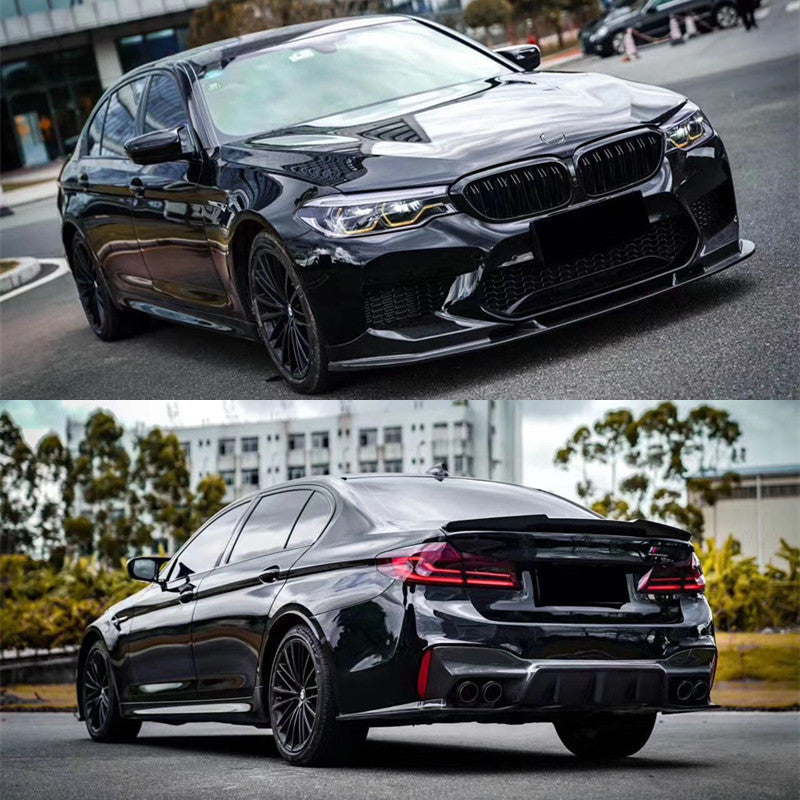 Frontstoßstange Kohlefaser 3D Front-Lippe Seitenschweller Heck-Spoiler