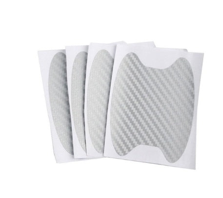 4er-Set Türaufkleber Carbon-Optik Kratzfest Auto-Türgriff-Schutzfolie