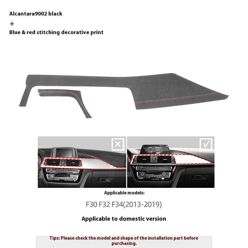 Modifikation Konsole Armaturenbrett Plattform Panel Dekorativer Aufkleber Wildleder Auto-Innenraum Dekoration