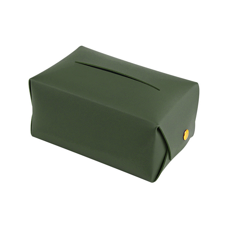 Einfache Leder Taschentuchbox für Retro-Auto