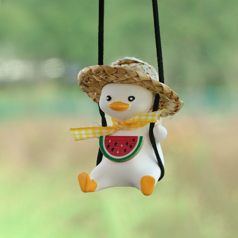 Auto-Anhänger Süße Anime Kleine Ente - Rückspiegel Deko-Ornament