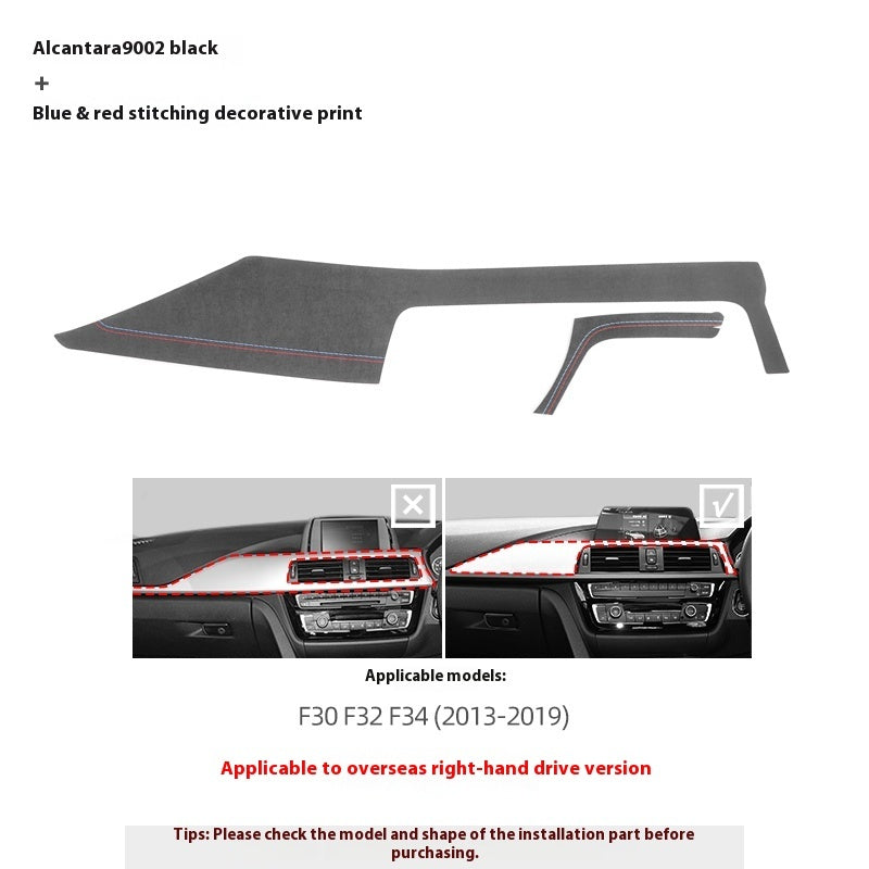 Modifikation Konsole Armaturenbrett Plattform Panel Dekorativer Aufkleber Wildleder Auto-Innenraum Dekoration