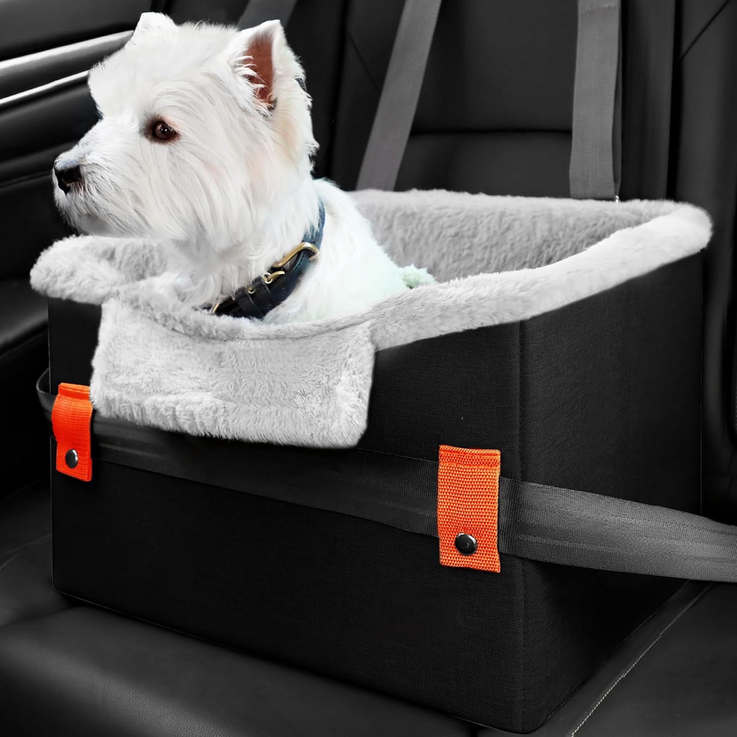 Tragbarer Hunde-Autositz mit Sicherheitsleine – Booster Seat für kleine Hunde bis 11 kg