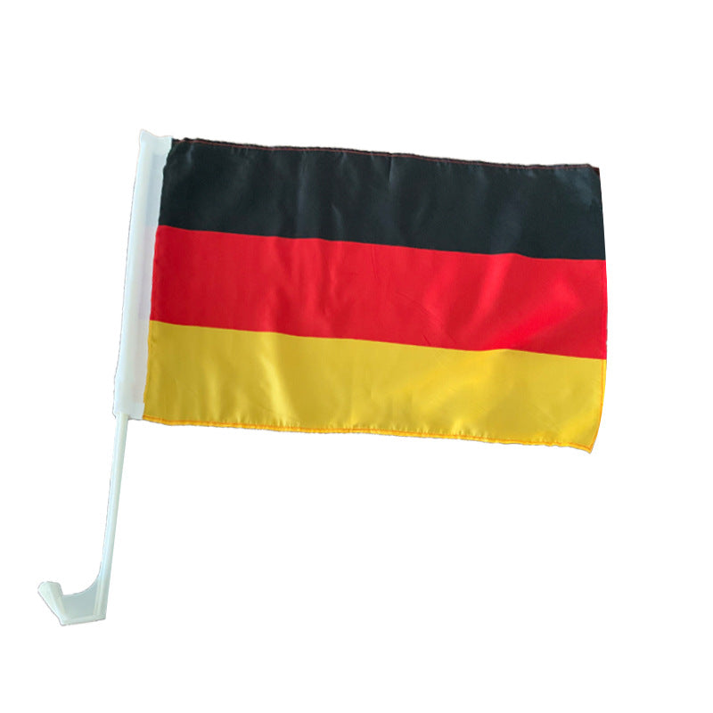 Deutsche Auto-Flagge aus Polyester - Windbeständige Autofenster-Dekoration