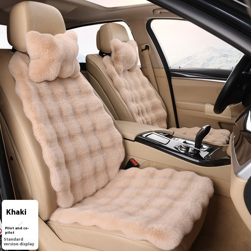 Bubble-Samt Winter Auto-Sitzkissen - Verdickt, Warm, Plüsch Universal Sitzbezug
