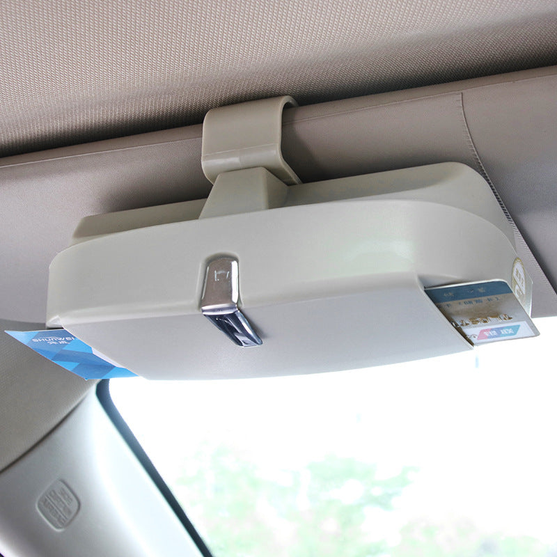 Auto-Brillenetui für Sonnenblende - Brillenhalter Clip