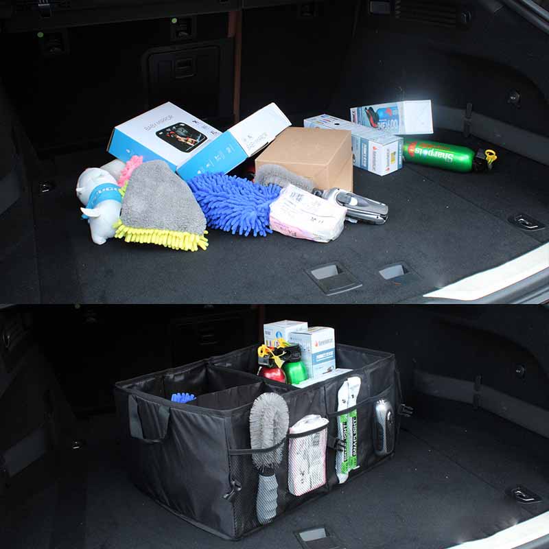 Faltbare Aufbewahrungsbox für große Taschen im Auto