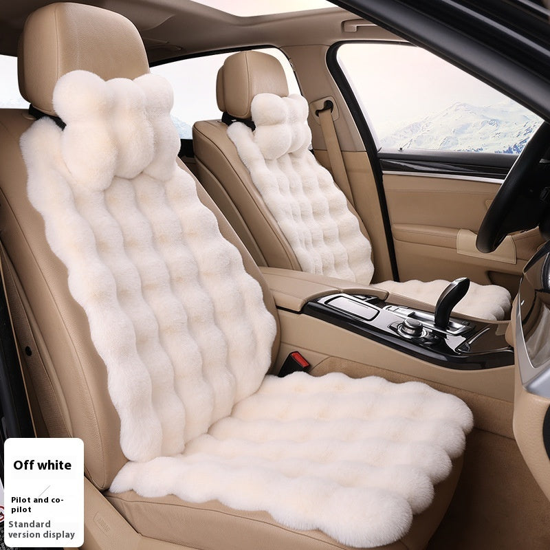 Bubble-Samt Winter Auto-Sitzkissen – Verdickter, warmer, plüschiger Universal-Sitzbezug