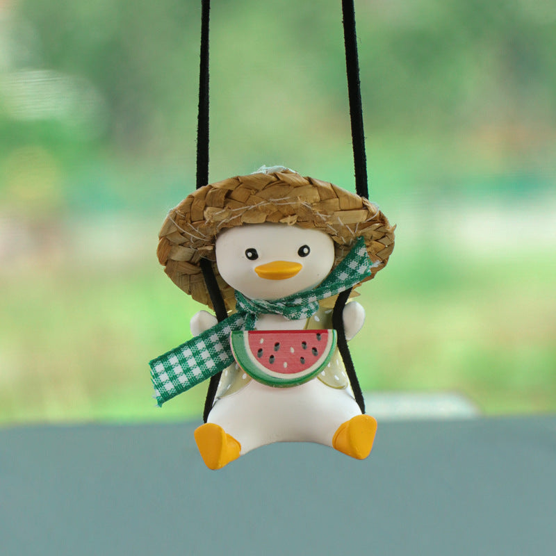 Auto-Anhänger Süße Anime Kleine Ente - Rückspiegel Deko-Ornament