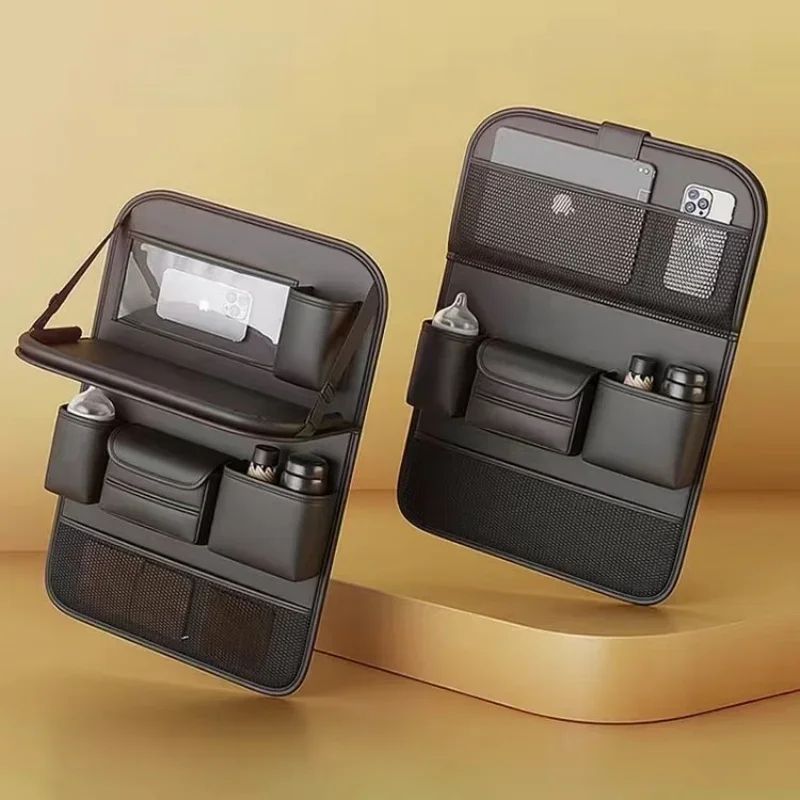 Auto Sitzorganizer für Rücksitz – Organizer mit Klapptisch &amp; Tablet-Halter 