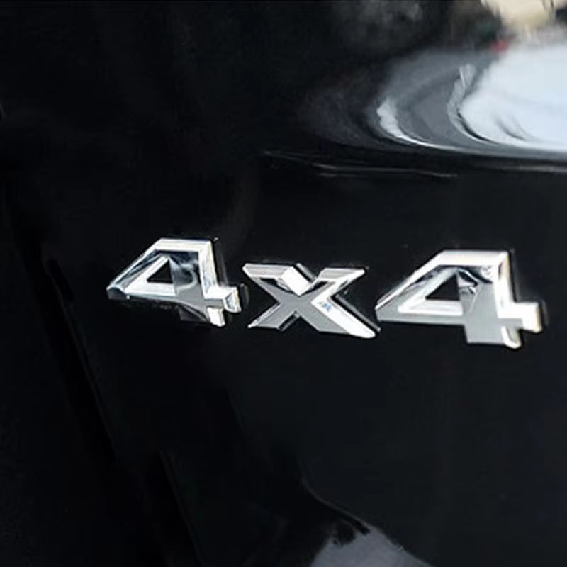 3D Metall-Aufkleber 4x4 Allrad Geländewagen Heckklappe Emblem