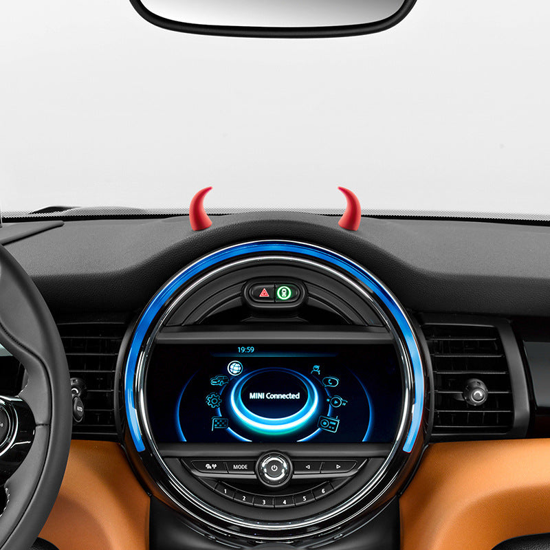 Auto Mini-Lenkrad Teufelshörner Dekorativer Aufkleber Ornament