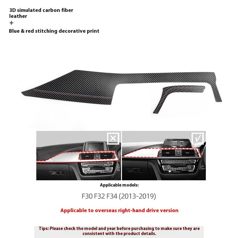 Modifikation Konsole Armaturenbrett Plattform Panel Dekorativer Aufkleber Wildleder Auto-Innenraum Dekoration