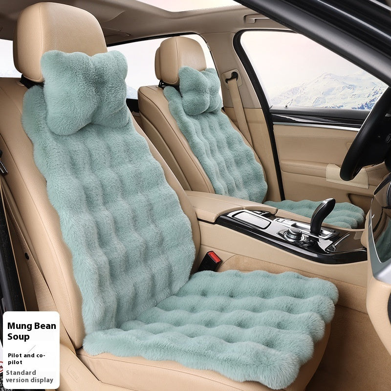 Bubble-Samt Winter Auto-Sitzkissen – Verdickter, warmer, plüschiger Universal-Sitzbezug