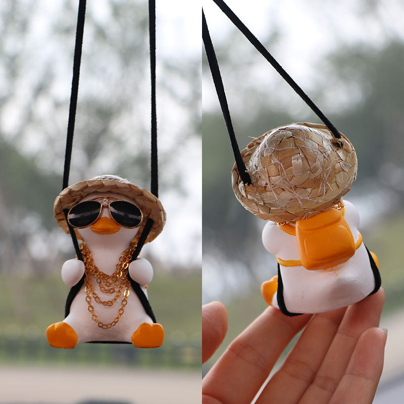 Auto-Anhänger Süße Anime Kleine Ente - Rückspiegel Deko-Ornament