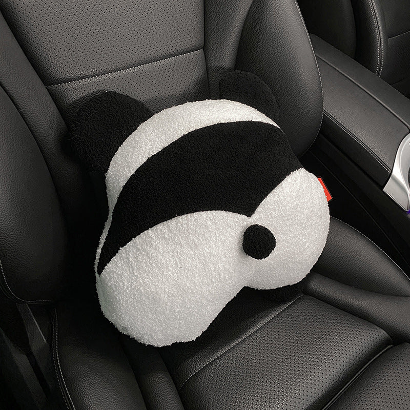 Auto-Sitzkissen Winter Plüsch Süßer Cartoon Panda Sitzbezug