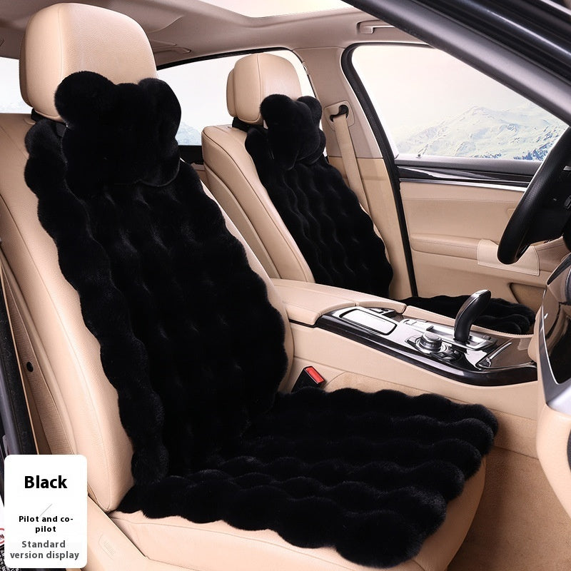 Bubble-Samt Winter Auto-Sitzkissen – Verdickter, warmer, plüschiger Universal-Sitzbezug