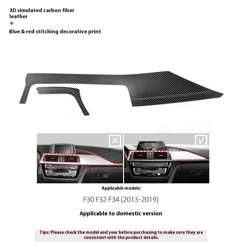 Modifikation Konsole Armaturenbrett Plattform Panel Dekorativer Aufkleber Wildleder Auto-Innenraum Dekoration