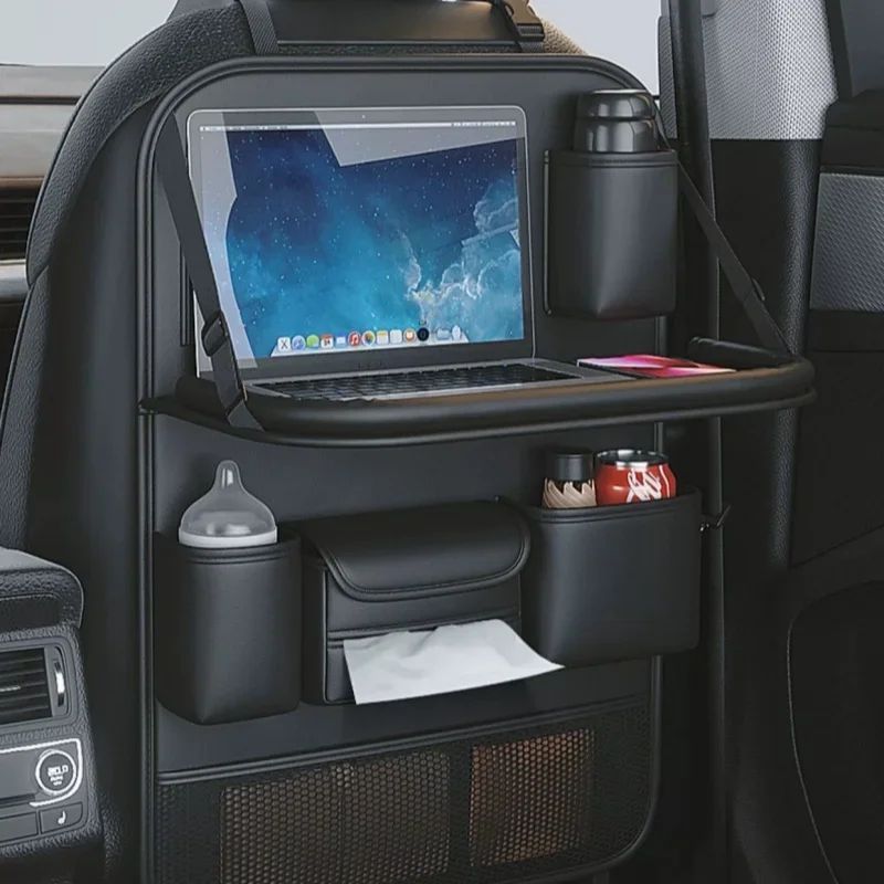Auto Sitzorganizer für Rücksitz – Organizer mit Klapptisch &amp; Tablet-Halter 